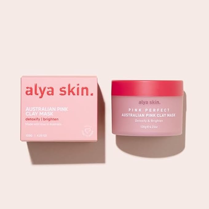 alya skin PINK CLAY MASK 120G - AUSTRALIAN PINK CLAY FACIAL MASK - PORE MINIMIZER, DETOXIFY SKIN, ACNE RECOVERY - Image 2